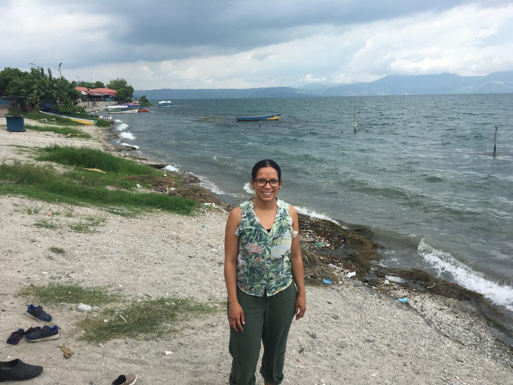 Blog author, Poli Rijos in El Salvador